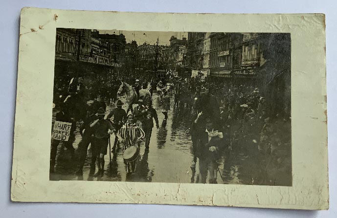 New Zealand Wellington postcard probably 1913 General Strike and riots